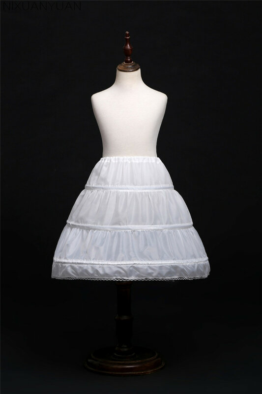 New Arrival Flower girls Dress A-line Petticoat Underskirt Crinoline Skirt Nylon Children Accessories Petticoats Free Size