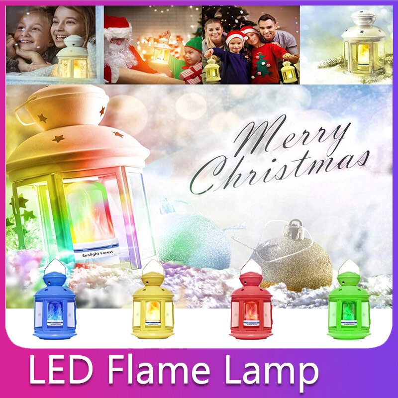 Новый эффект пламени, светодиодная лампа, мерцающий огонь, светодиодный настенный светильник для вечеринки, сада, двора, Рождественский Дек...