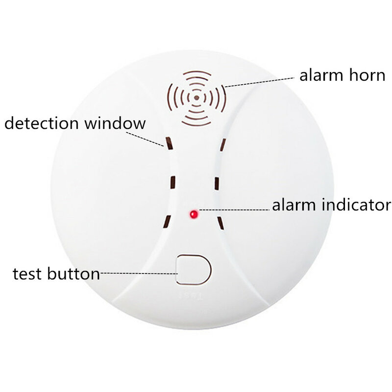 YUPA – détecteur de fumée sans fil 433MHz, pour système d'alarme de sécurité domestique PG106 PG103 PG105 PG107, wi-fi GSM, capteur d'incendie à numérotation automatique