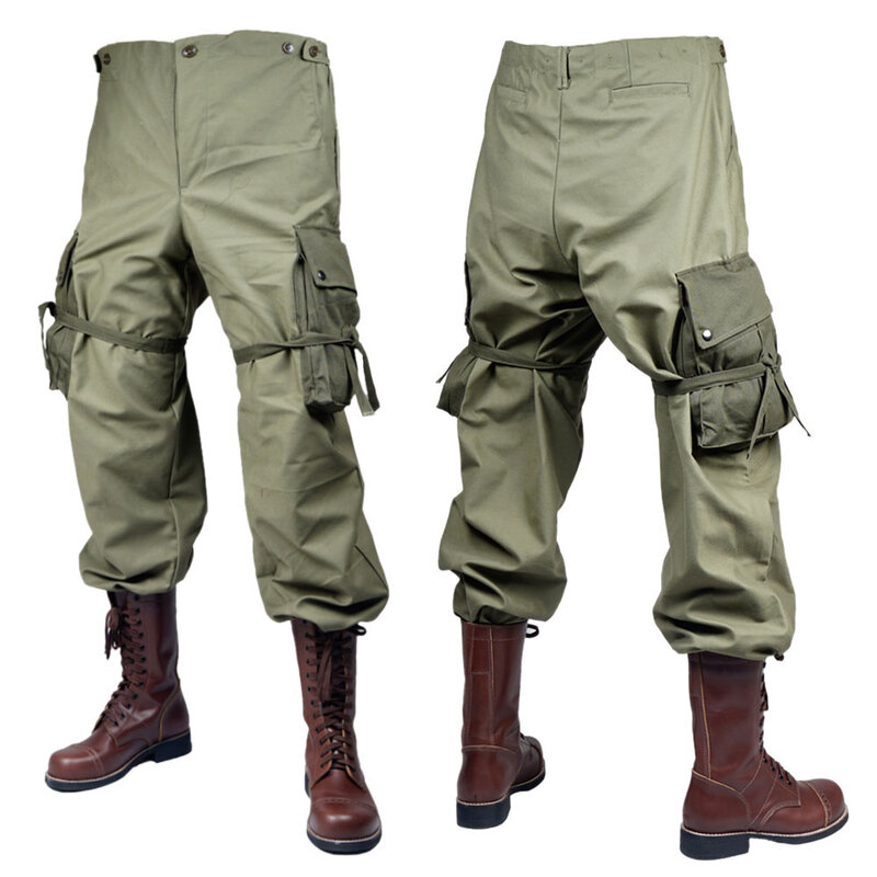 Pantalon vert de l'armée américaine M43 pour l'extérieur, uniforme en pur coton