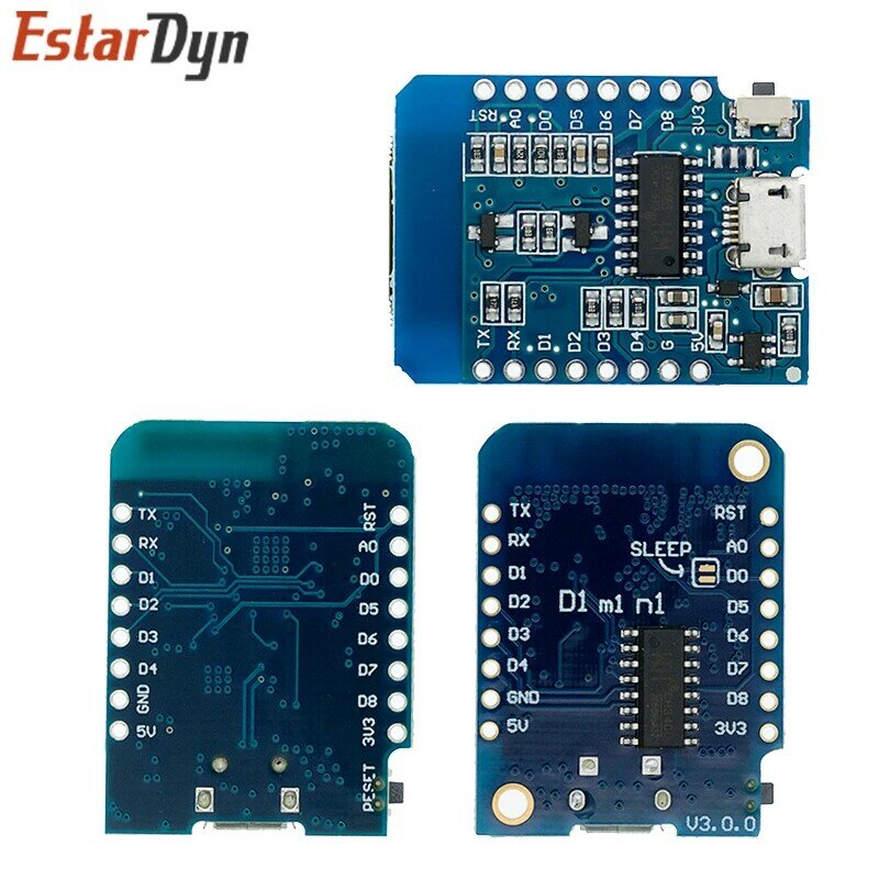 D1 Mini ESP8266 ESP-12 ESP-12F CH340G V2 USB WeMos D1 Mini carte de développement WIFI D1 Mini NodeMCU Lua IOT carte 3.3V avec broches
