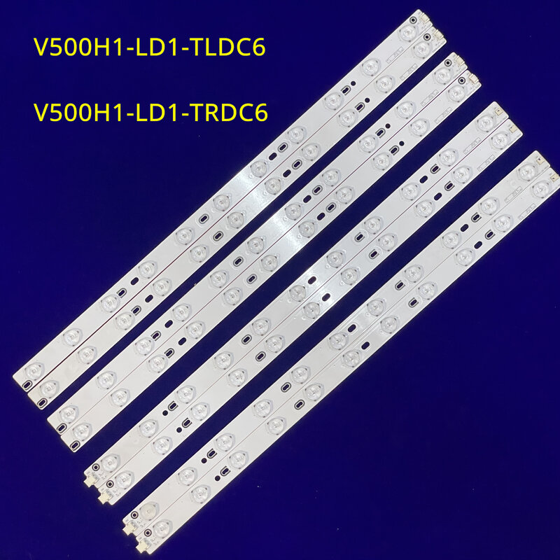 8pcs LED TV Rétro-Éclairage Bande pour 50L2200U 50LB45RQ 50M2U V500H1-LD1-TLDC6 V500H1-LD1-TRDC6