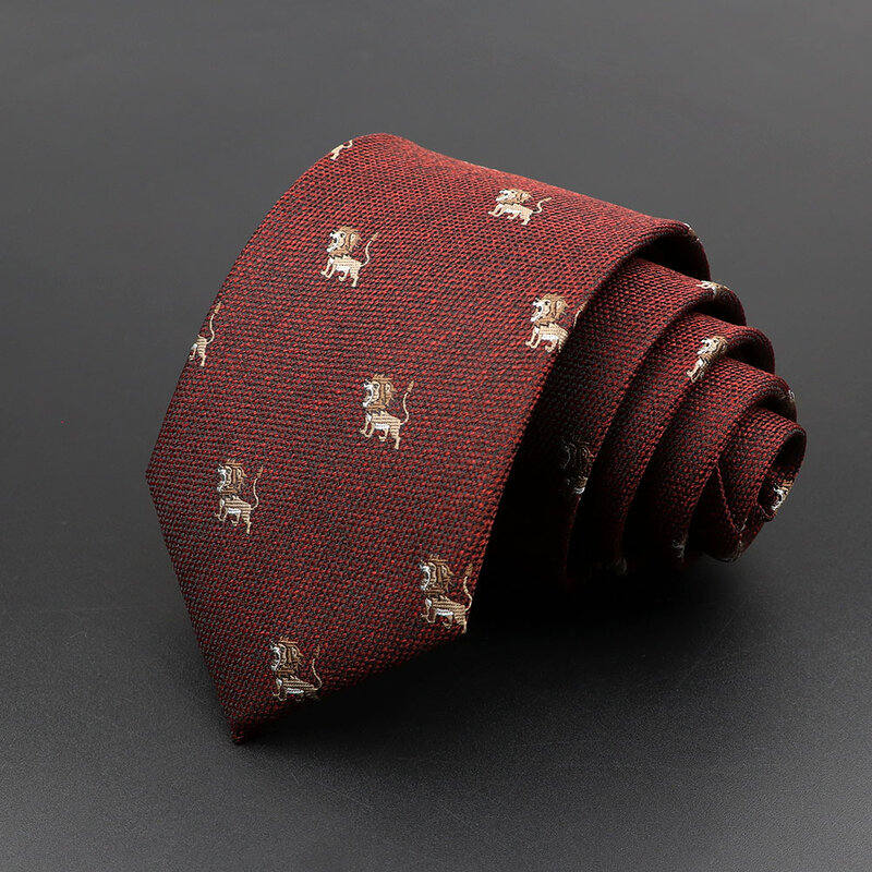 New Fashion 8cm Men's Floral Tie Animal Print Jucquard Necktie Suit Men Business Wedding Party Formal Neck Ties Gifts Cravat