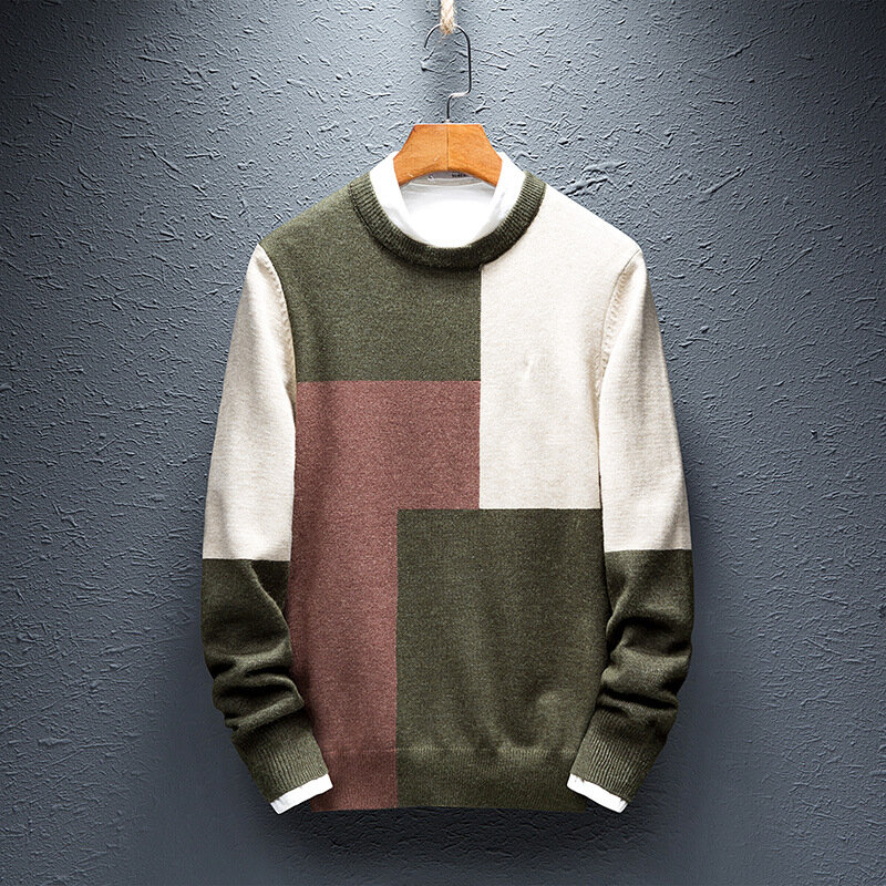 MRMT 남성용 긴팔 니트 스웨터, 젊은 레저 스웨터, 패션 컬러 풀오버, 2024 브랜드 신제품