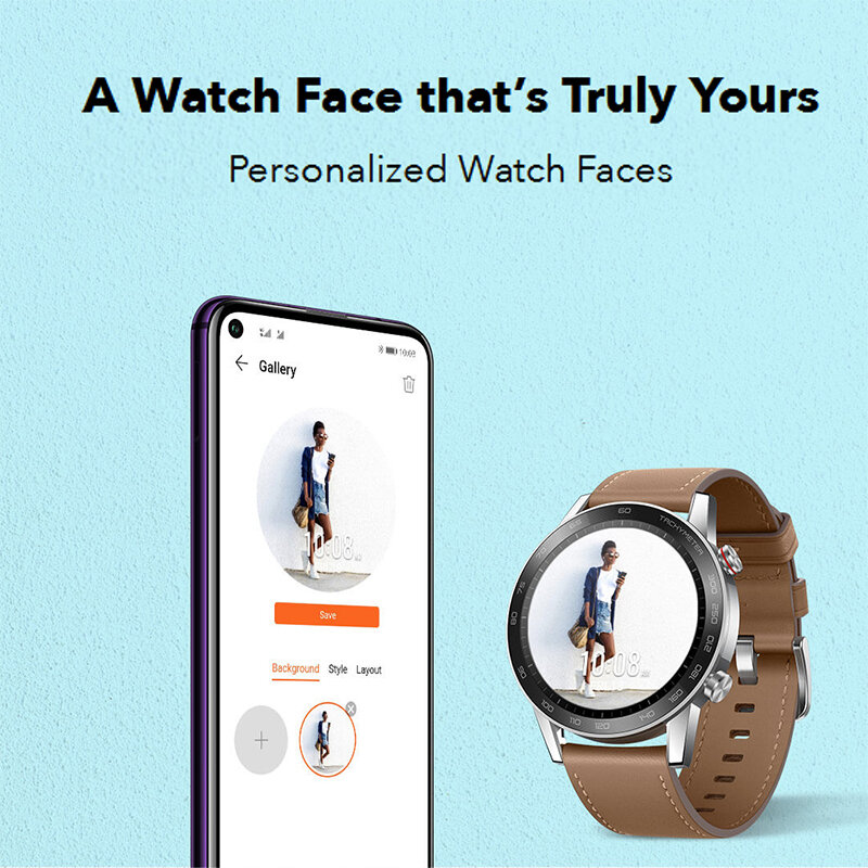 Globalna wersja Honor Magic Watch 2 inteligentny zegarek Bluetooth 5.1 telefon z tlenem krwi Smartwatch do 14 dni 50m wodoodporny
