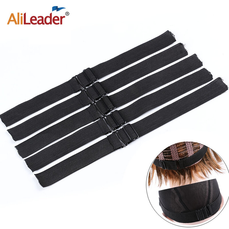 Fascia elastica Alileader per parrucche nastro elastico cucito regolabile ad alta elasticità 2.5/3Cm parrucca larga fascia elastica per realizzare cappellino parrucca