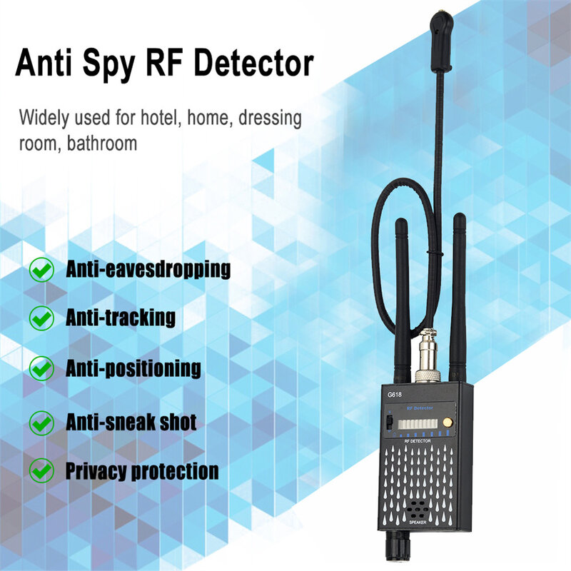 Kamera detektor GPS Anti Candid, profesional, pelacak sinyal RF, perangkat pendengaran GSM, kamera mata-mata, pemindai Bug