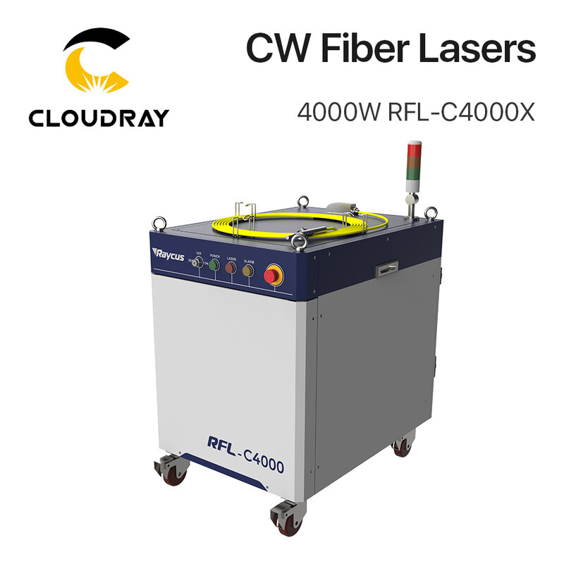Cloudray original raycus 1064nm multi-módulo cw fibra laser fonte 4000-15000w de alta potência qd óptica para máquina de corte de fibra