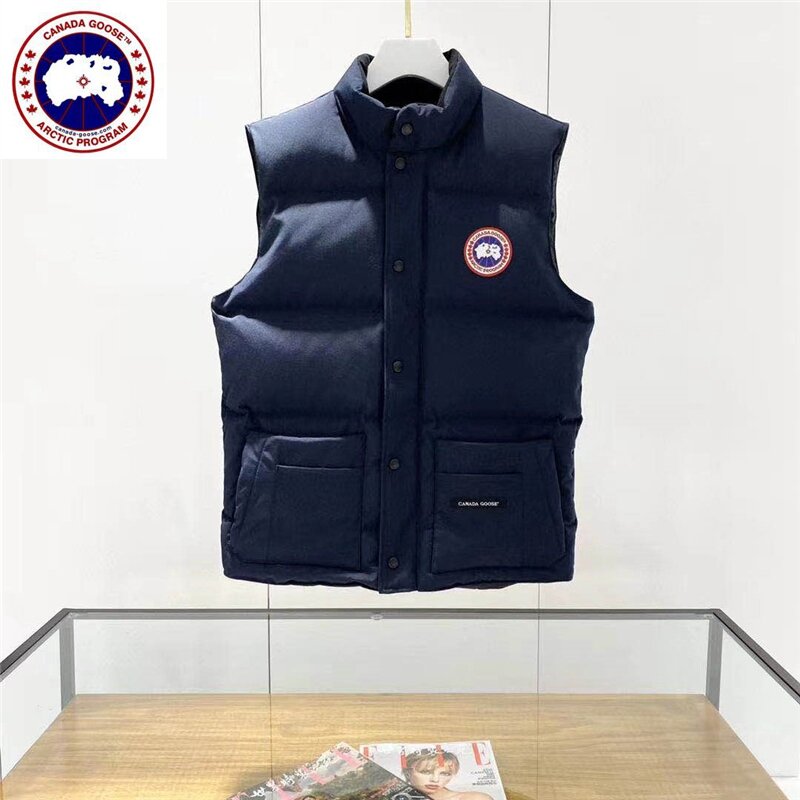 Canada Goose Mystique Mannen Vest Freestyle Gilet Winter Jas Mannen Mode Dikke Warme Parka Jassen Casual Waterdicht S