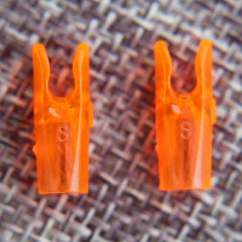 Plástico Seta Pin Nocks para DIY, Pin Nocks, Tamanho L e Tamanho S, ID4.2mm e ID6.2mm, Carbono Seta Shaft, Archery Acessório, 50PCs
