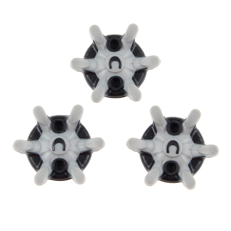 14PCS Golf spikes Quick Nails Black Grey Short Teeth Soft Spikes Pins Turn Fast Twist Shoe Spikes Replacement Set
