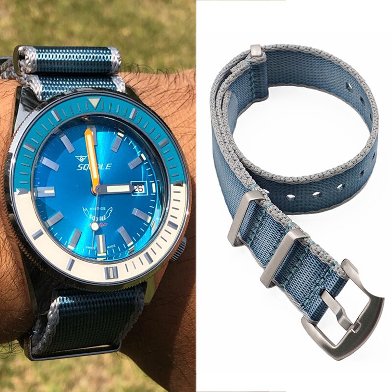 Correas Premium Nato nylon zulú Color cinturón de seguridad a rayas 20mm 22mm correa de reloj hombres mujeres Deporte Militar relojes Accesorios