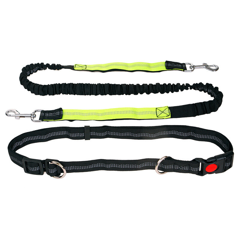 New Style Abdominal Exercising Band Nylon Dog Rope Sports Pet Supplies Dog Traction Rope Running Reflective Hand Holding Rope