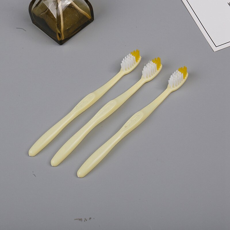 1PC naturel pur bambou brosse à dents Portable doux cheveux brosse à dents écologique brosses Oral nettoyage soins outils