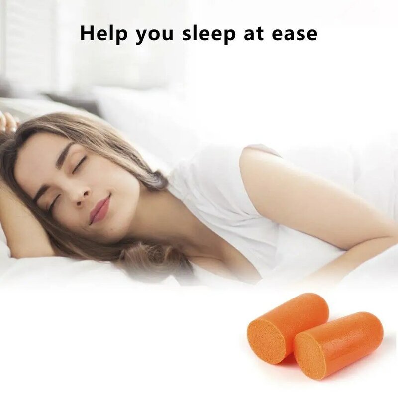1Pair Soft Foam Ear Plugs Sound Insulation Ear Protection Earplugs Anti Noise Snoring Sleeping Plugs for Travel Noise Reduction