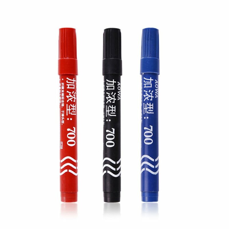 อุดมไปด้วย Marker พลาสติกผิวมันกันน้ำถาวร Marker ปากกาเกาหลีเครื่องเขียนนักเรียนกลางแจ้งเครื่องหมาย
