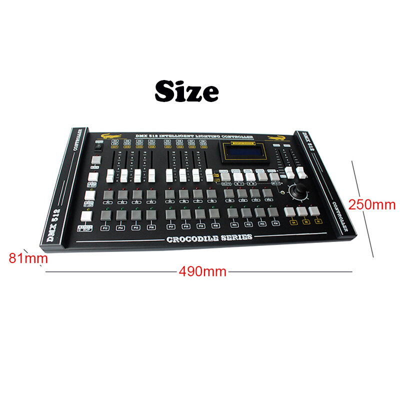 Controller a 24 canali Crocodile 2024 con luce da palcoscenico Flightcase DMX Console uso per Led Par Moving Head DJ Light Stage Light