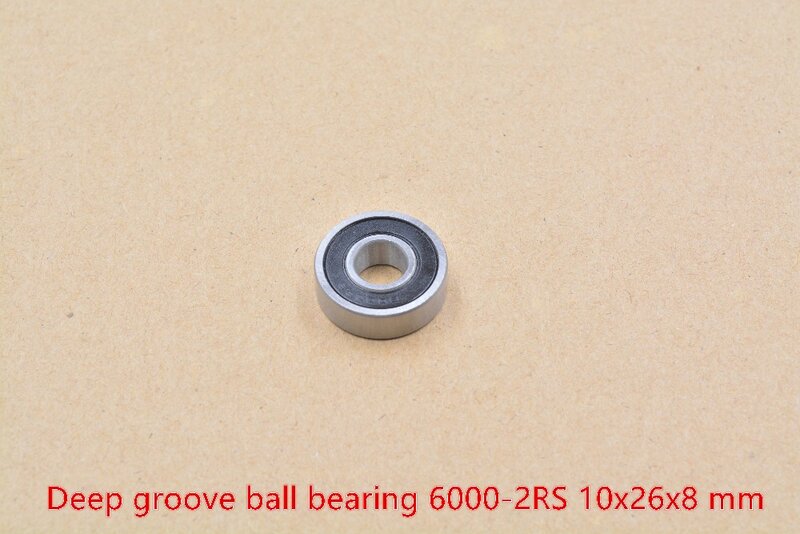 6000-2RS 6000RS 6000 2RS F6000ZZ 6000ZZ 10mmx26mmx8mm double rubber sealing miniature mini cover deep groove ball bearing 1pcs