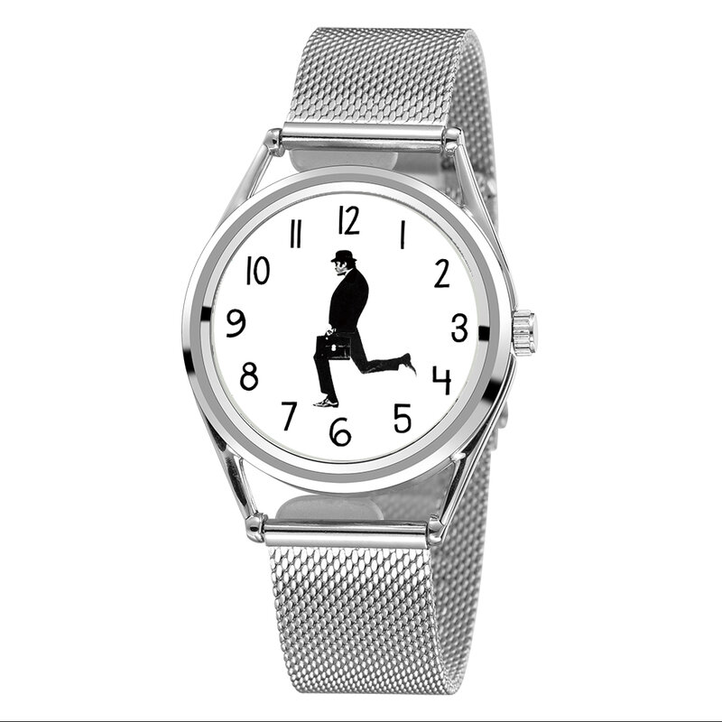 2 월 30 일 워킹 남성 디자인 크리에이티브 디자인 남성 유니섹스 시계, 3ATM 방수 스테인레스 스틸 밴드