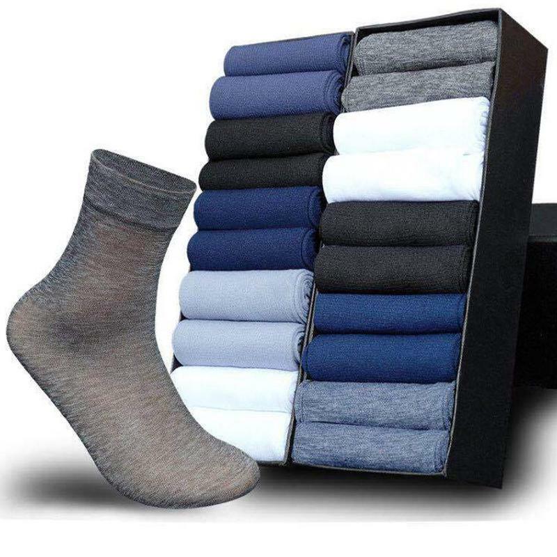 New Business Heren Zomer Sokken Dunne Zijden Hoge Elastische Nylon Ademend Casual Korte Crew Sokken Mannelijke Koele Sokken