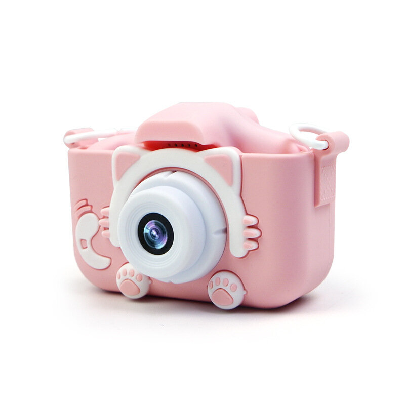 Children's Camera Silicone Case Easy To Adjust Cartoon SLR Digital Children's Camera Silicone Case Anti-fall Protection Camera