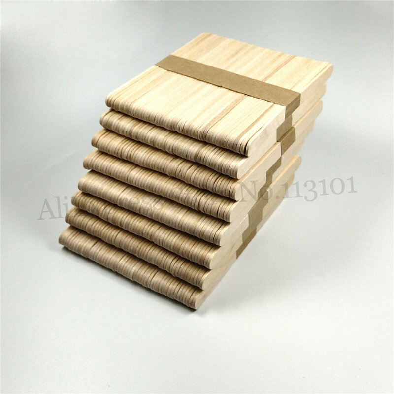 400 In 1 Ice Pop Popsicle Stick Birch Wood Craft DIY Sticks Length 114mm 8 Lots (50pcs/Lot)