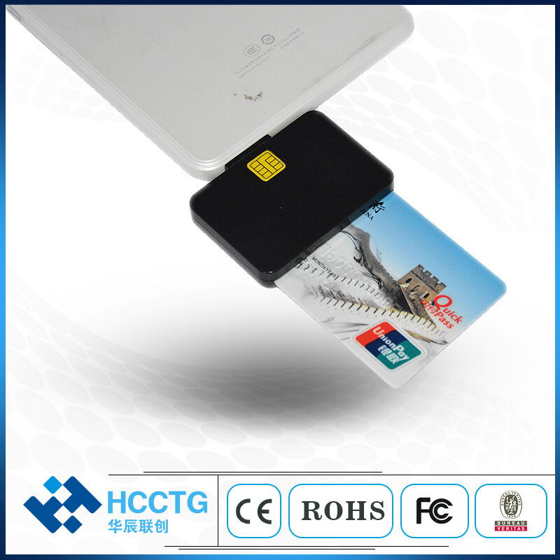 PC-LINK tipo C USB PC SC conforme Smart Card Read-er per Tablet PC DCR32