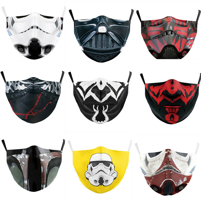 Gwiezdne wojny maska Darth Vader Mandalorian przebranie na karnawał akcesoria Anime maski dla dorosłych