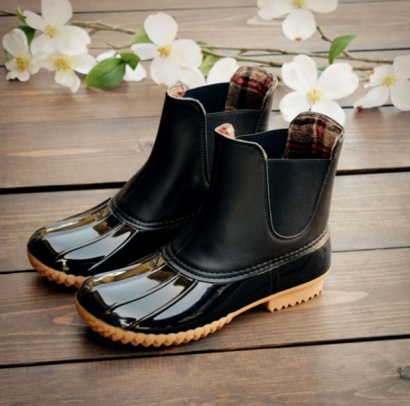 SWYIVY scarpe in gomma stivaletti da donna impermeabili 2020 autunno vasca corta stivali da pioggia donna stivali da anatra scarpe da acqua in gomma femminile