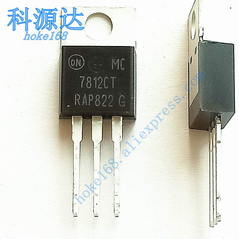 10 шт./лот MC7812CT TO-220 MC7812 1,0 A регуляторы положительного напряжения