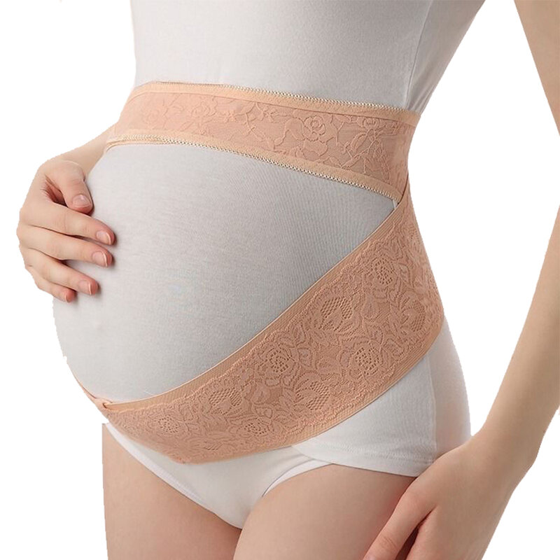 Cinturón de maternidad elástico transpirable para mujeres embarazadas, banda de soporte para el Abdomen, Protector de espalda, ropa de maternidad