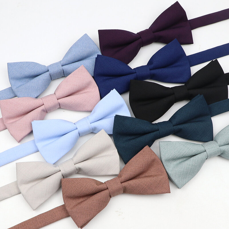 Набор из мягкого однотонного галстука-бабочки 15 цветов, черный, синий, хаки, повседневный галстук-бабочка для мальчиков, свадебные аксессуары