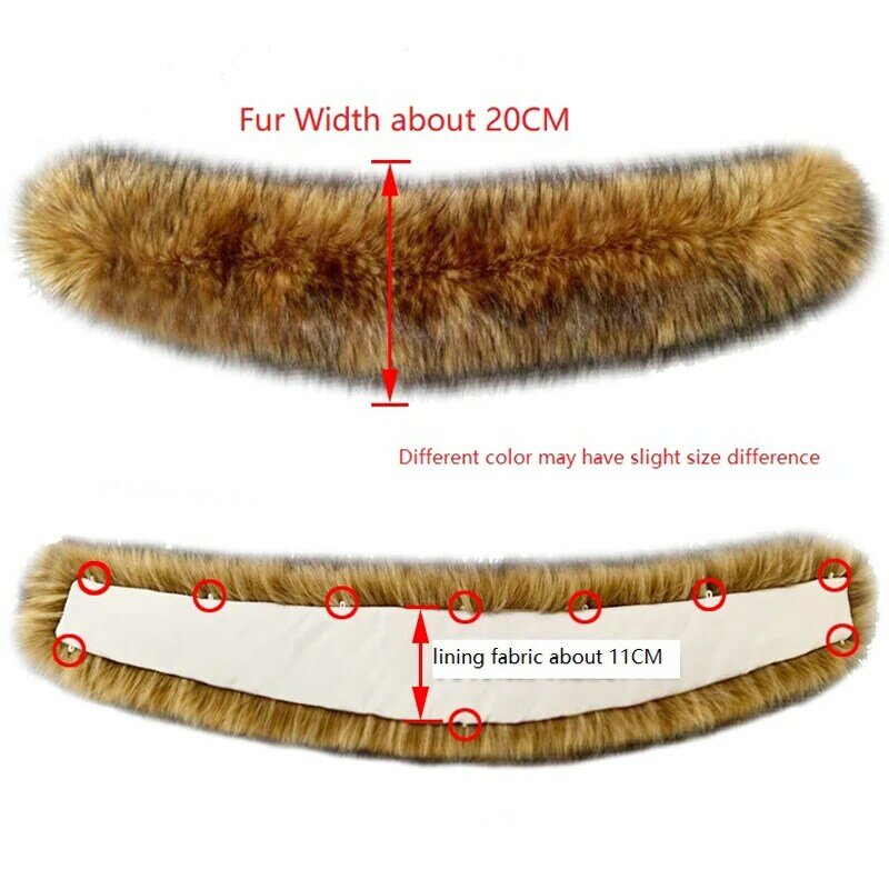 Luxury Faux Raccoon Fur Collar Women Fake Fur Black Collar Shawl Raccoon Scarfs Winter Scarf Scarves