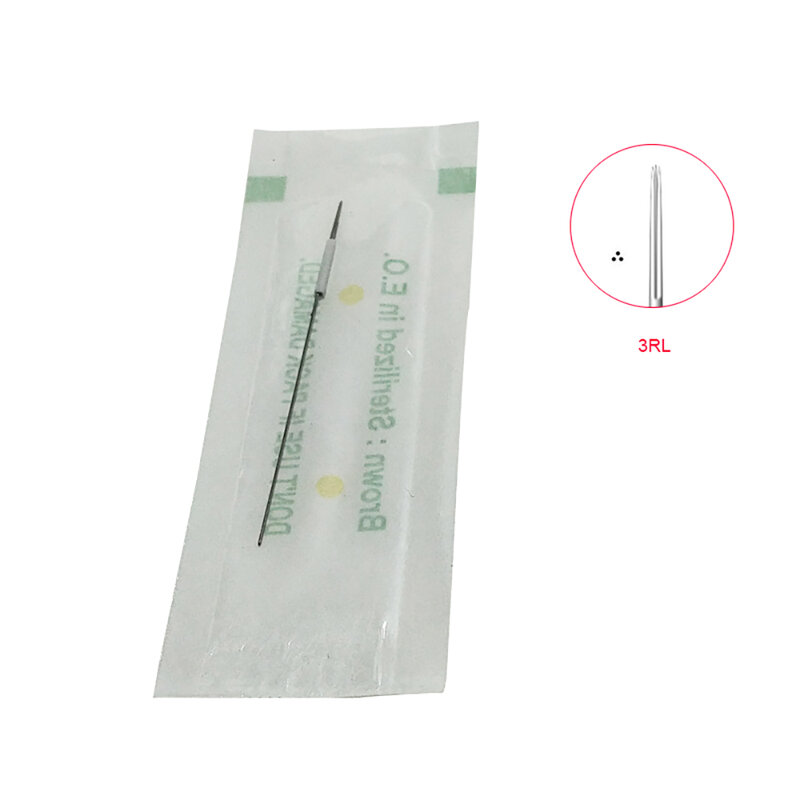 3RS 3RL Tattoo Needles Traditional Permanent Makeup Needle Sterilized Round 3 For PMU Machine Use 3R Caps Microblading Supplies