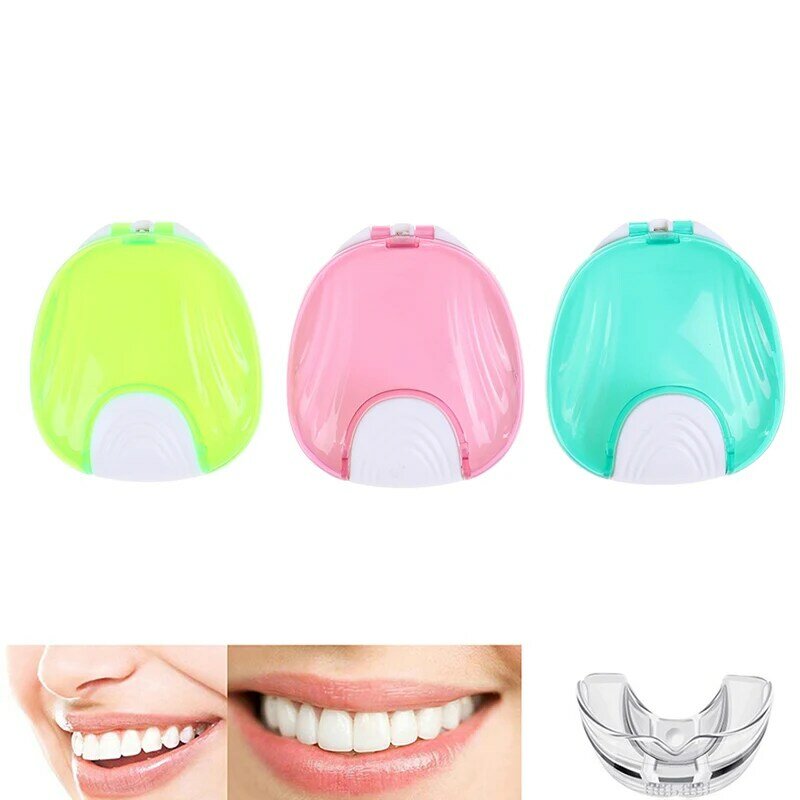Durevole custodia ortodontica contenitore per protesi dentaria scatola di immagazzinaggio per protesi portatile scatola di immagazzinaggio per denti finti