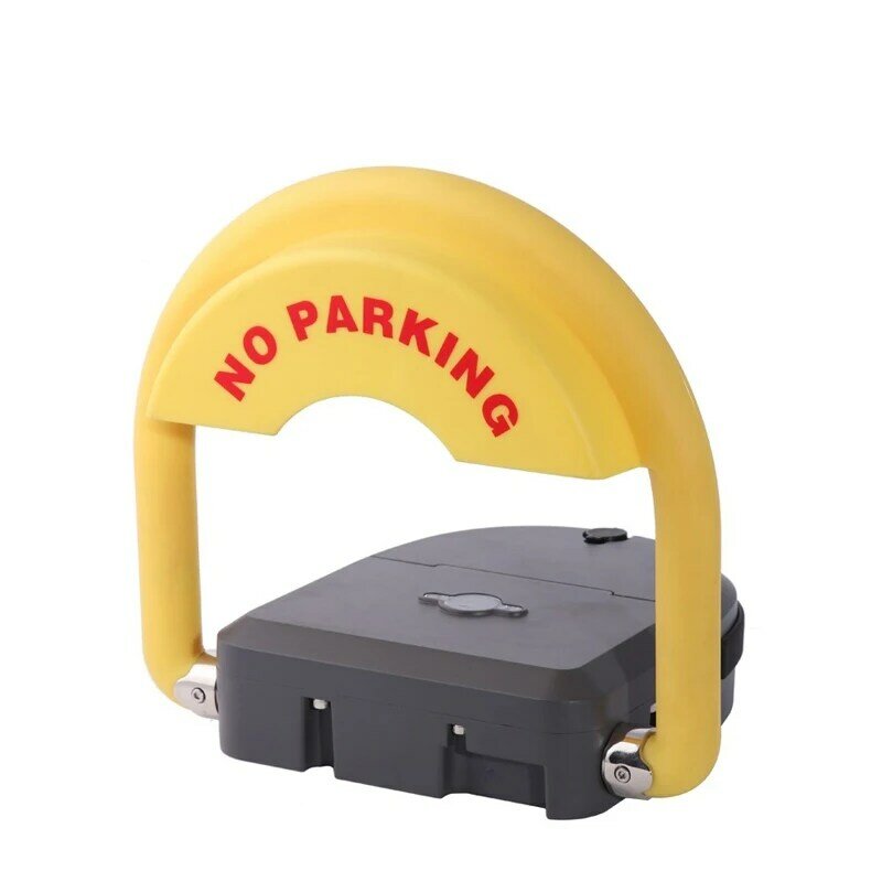 KinJoin-cerradura de estacionamiento inteligente, resistente al óxido y duradera, funciona con batería, apariencia gris y roja opcional
