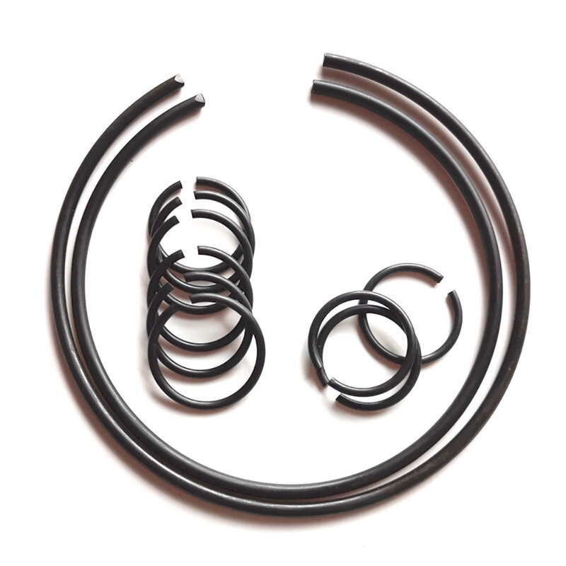 50Pcs M18 anelli a scatto a filo tondo in acciaio al carbonio per foro GB895.1