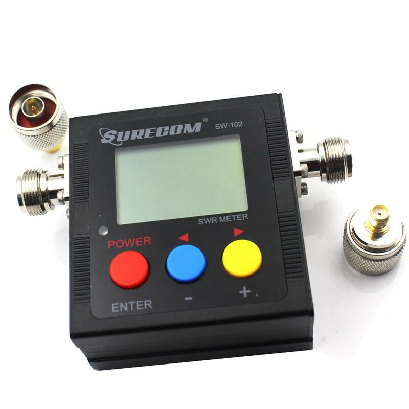 Surecom-Antena Digital SW-102 125-525Mhz, VHF/UHF, SWR, VHF/UHF, medidor de vatios de potencia, última versión