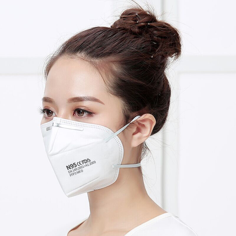 3-1000pcs Fast Shipping 5 Layers Filtering Facial Face Masks Dustproof Nonwoven Earloop Cover Mouth Dust Mask 1000PCS