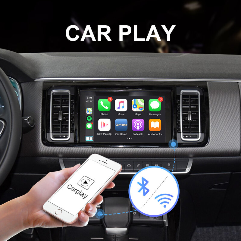 ISUDAR per Apple Wireless Carplay Module per Peugeot e Citroen 308,408,C5,C6, C4,Sega,4008,5008 DS Android Auto Car Play Video