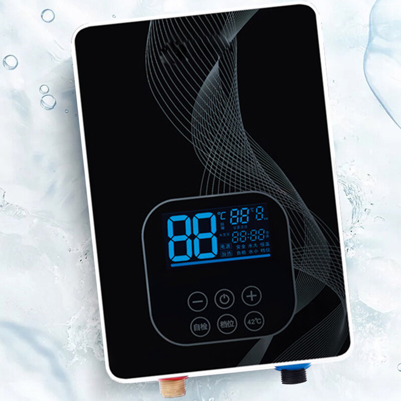 Elektryczna grzałka do wody w domu inteligentna stała temperatura i szybkie nagrzewanie małe urządzenie do kąpieli prysznicowej do łazienki i domu