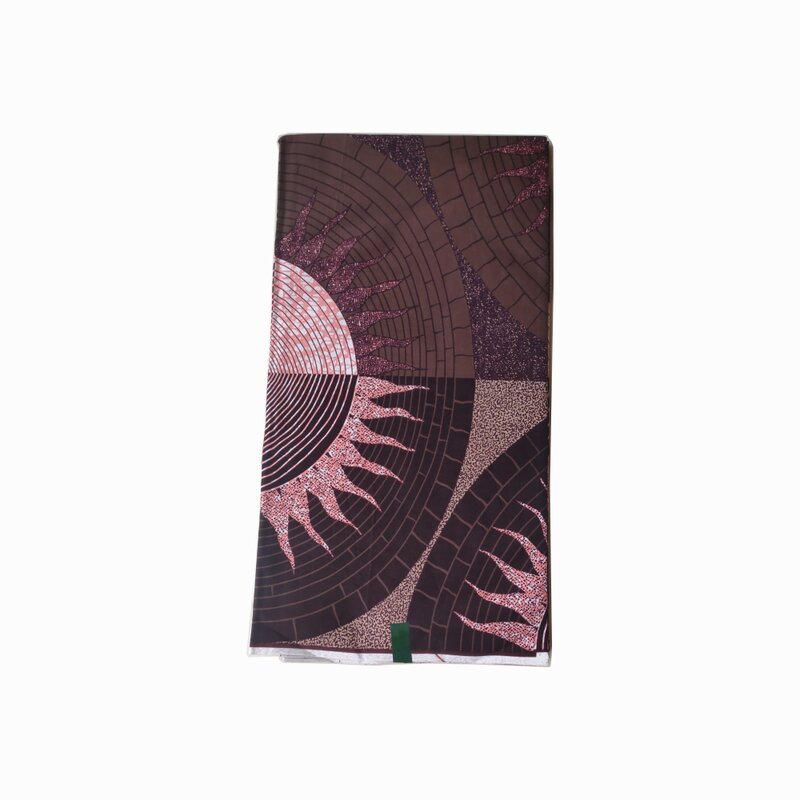 Африканская вощеная ткань принтом африканская ткань Анкара для вечернего платья, «сделай сам», 100% хлопок, настоящая вощеная ткань из Ганы, 6 ярдов