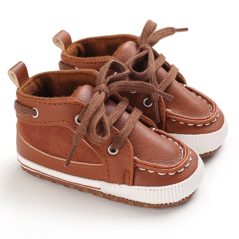Scarpe da ginnastica per neonato scarpe da presepe morbide in pelle per bambini scarpe da Prewalker per bambini 0-18 mesi