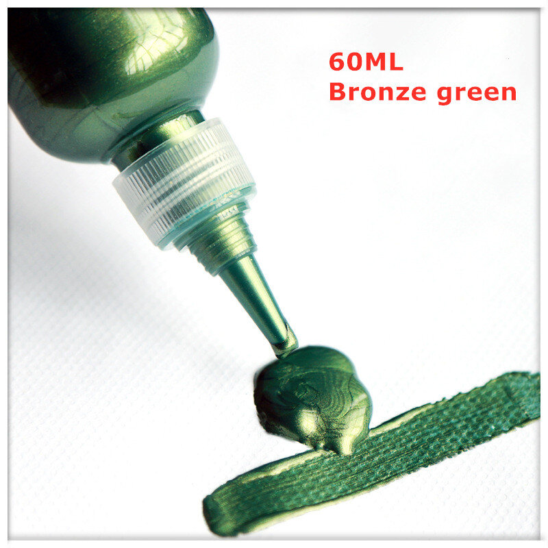 60Ml Acrylverf Metallic Goud Zilver Koper Voor Epoxyhars Sieraden Maken Gips Pop Handgemaakte Diy Kleurstof Pigment