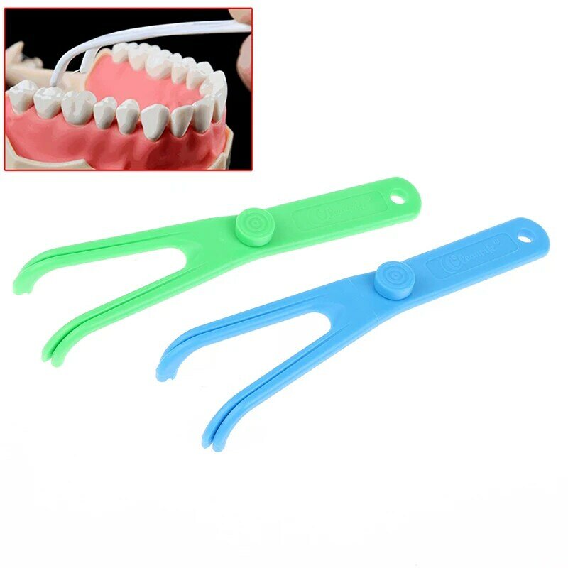 1PC Dental Floss Holder Aid Oral สุขอนามัย Toothpicks สำหรับฟัน Interdental ทำความสะอาดฟันเครื่องมือ