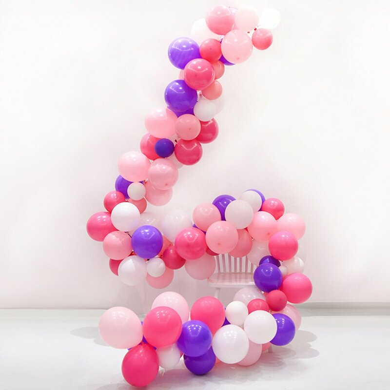 Cadena de globos creativa de 5m, tira de conexión, cinta transparente de PVC, arco, guirnalda, decoración de globos, telón de fondo, fuerte y duradero
