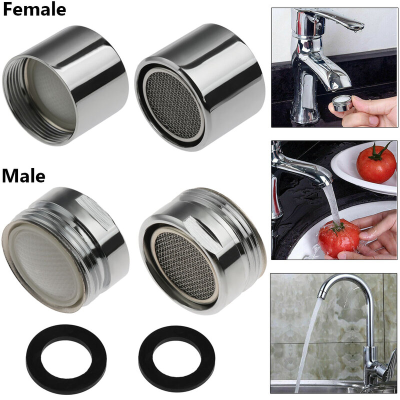 1Set 20/22/24/28Mm Water Saving Tap Beluchter Kraan Mannelijke Vrouwelijke Nozzle Uitloop End diffuser Filter Kraan Accessoires