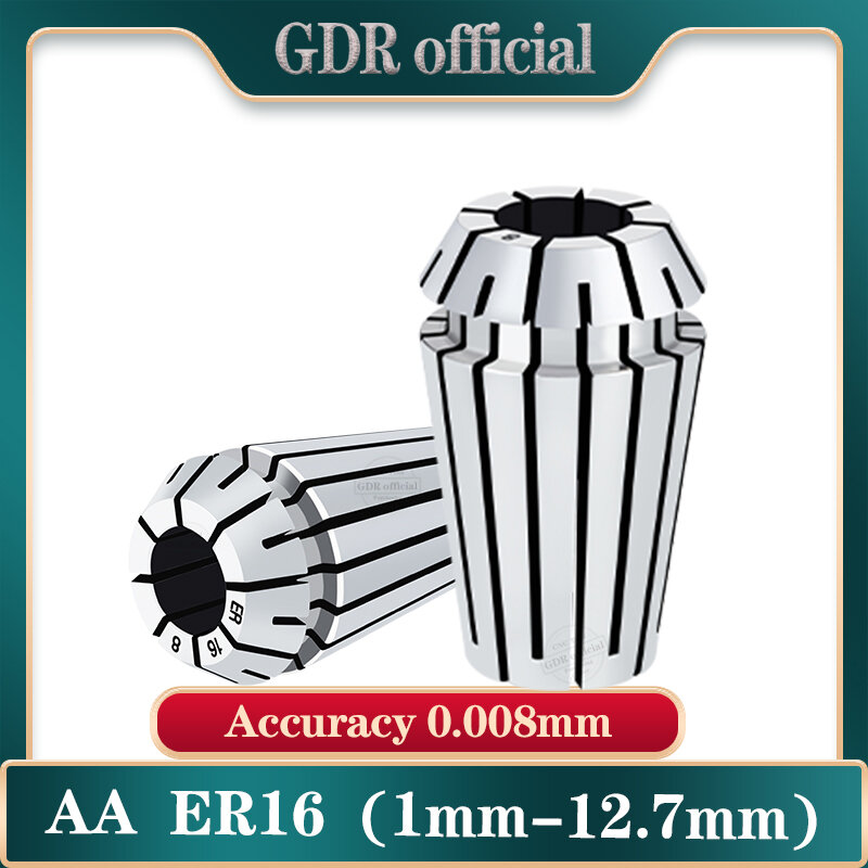 Juego de Portabrocas de resorte ER16, portaherramientas de alta precisión 0.008, 1mm-12mm, AA ER, ER16