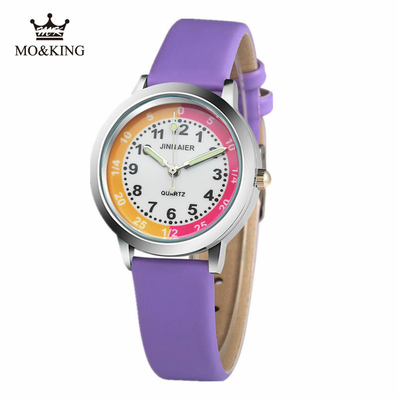 Reloj de pulsera de cuarzo para niños y niñas, cronógrafo de marca de lujo con número, regalo, estilo Synoked