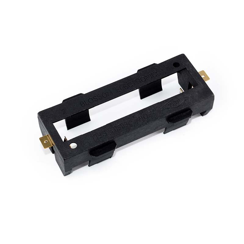 1 pz 1x2x26650 serie portabatterie custodia in plastica ABS nera scatola portabatterie SMT/SMD/PIN per circuito fai da te